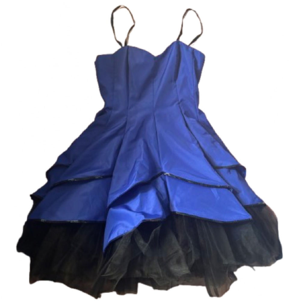 Morgan & Co. Short Navy and Black Party Cocktail Dress Size 5/6